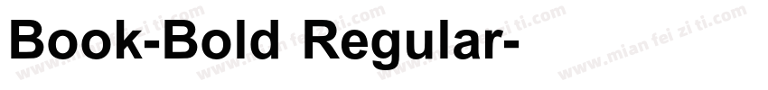 Book-Bold Regular字体转换